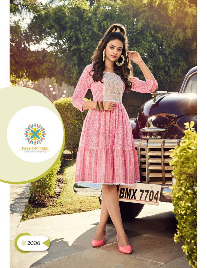 Flair Talk 2 By Passion Tree Fancy Stylish Wholesale Cotton Kurtus Catalog